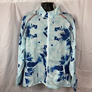 Adidas Marathon Packable Running Jacket Translucent Blue Mens XLHF8770 Full Zip